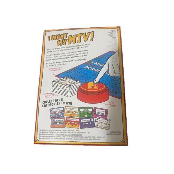 MTV Music Party Game -2020- Television The Throwback Music 4+ Players - Picture 2 of 2